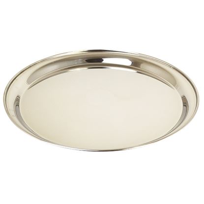 Picture of TRAY ROUND STAINLESS STEEL  30 CM / 12"