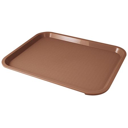 Picture of FAST FOOD BROWN TRAY 26x34CM /13.5" X 9.75"