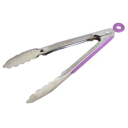 Picture of TONGS S/S PURPLE HANDLE 23 CM / 9"