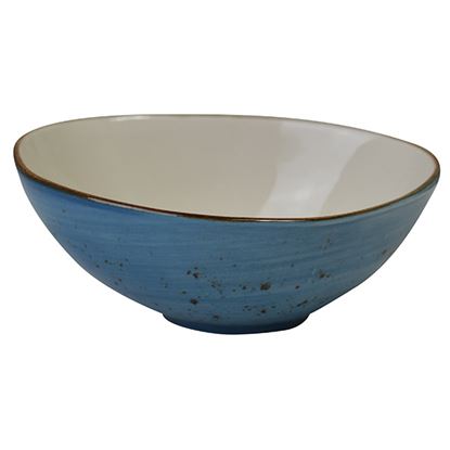 Picture of ORION "ELEMENTS"RUSTIC SHAPED BOWL- OCEAN MIST