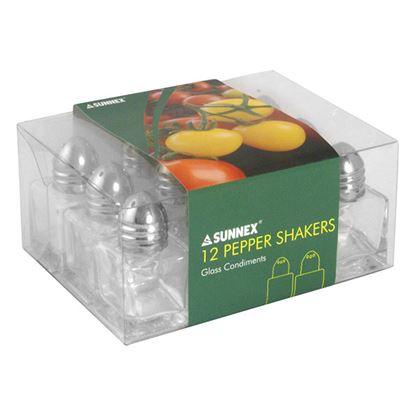 Picture of SQUARE PEPPER SHAKER 12PACK