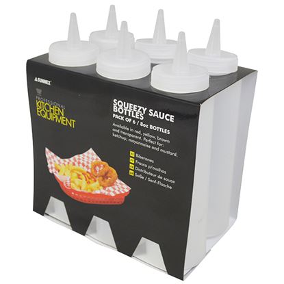 Picture of SAUCE BOTTLE CLEAR 8 OZ PACK 6