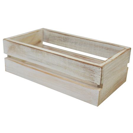 Picture of 'NATURALS'CONDIMENTS CRATE WHITE WASH