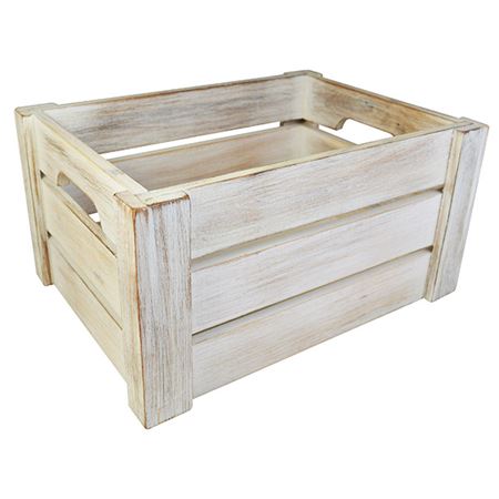 Picture of 'NATURALS' DISPLAY CRATE WHITE WASH
