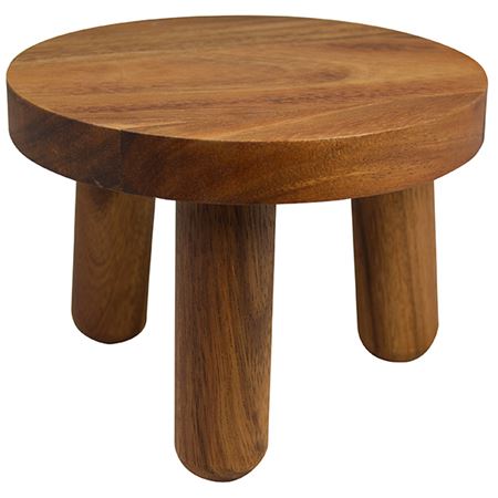 Picture of NATURALS ACACIA WOOD ROUND BUFFET STAND Dia 20cm x 15cm