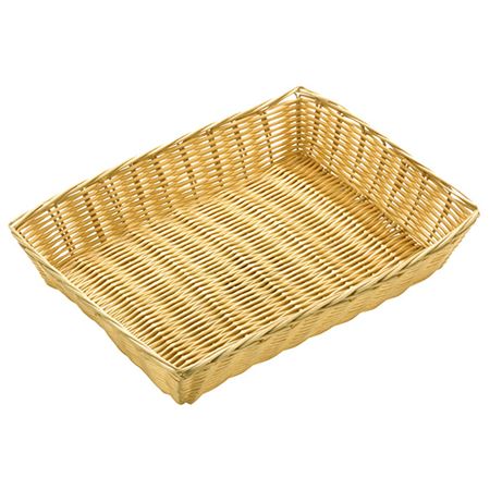 Picture of POLY RATTAN BASK RECT 20 X 30 X 6 CM /12"X8"