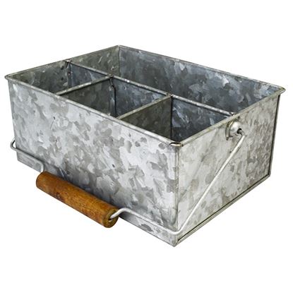 Picture of GALVANISED TABLE CADDY 4 COMPARTMENT