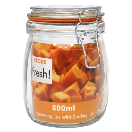 Picture of 14cm CLIPTOP GLASS PRESERVING JAR 800ml