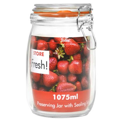 Picture of 17cm CLIPTOP GLASS PRESERVING JAR 1075ml