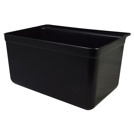 Picture of BLACK PP WASTE BIN, 33 X 23 X 17.5CM / 13 X 9 X 7" For use with 87310K Trolley