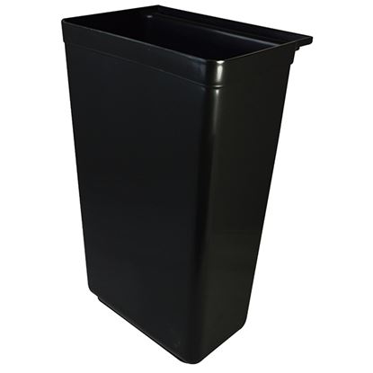 Picture of BLACK PP WASTE BIN, 33 X 22.5 X 56CM / 13 X 9 X 22" For use with 87310K Trolley