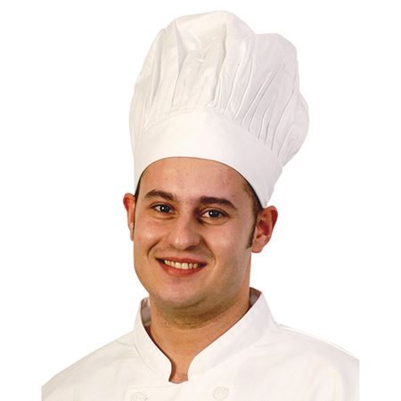 Zodiac Stainless Products - TALL CHEF HAT WHITE