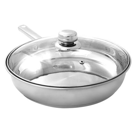 Picture of ULTRA FRYPAN & GLASS LID S/S 24cm/ 4.5 L