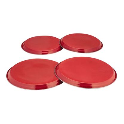 Picture of 'COLOURS' 4pc HOB COVERS - RED