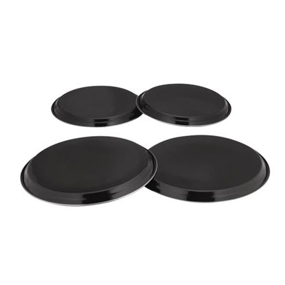 Picture of 'COLOURS' 4pc HOB COVERS - BLACK