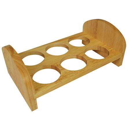 Picture of NATURALS WOODEN 6 HOLE EGG BED