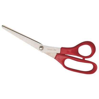 Picture of SCISSORS - ST.ST  RED PLASTIC HANDLED