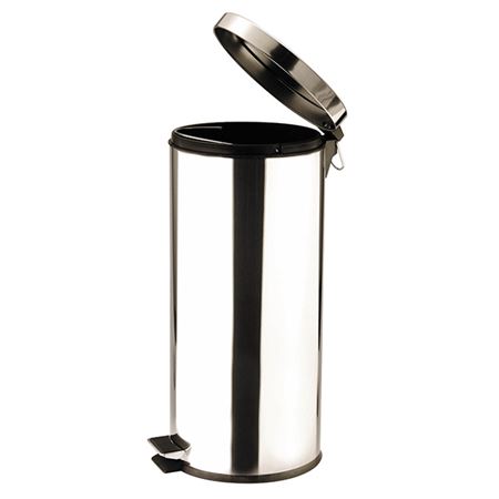 Picture of PEDAL BIN ROUND St St MIRROR 30ltr