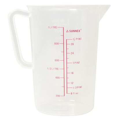 Picture of SUNNEX MEASURING JUG 1 ltr CLEAR PP PLASTIC