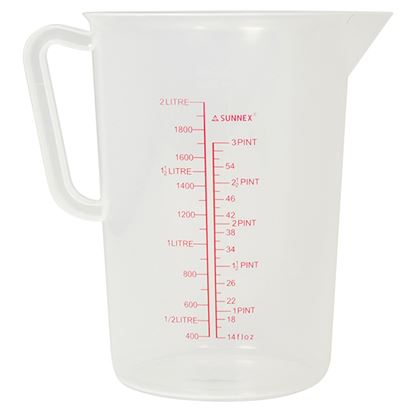 Picture of SUNNEX MEASURING JUG 2 ltr CLEAR PP PLASTIC