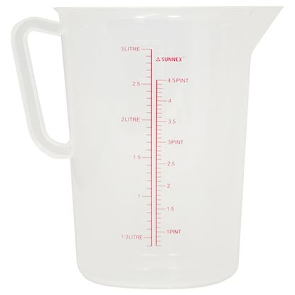 Picture of SUNNEX MEASURING JUG 3 ltr CLEAR PP PLASTIC