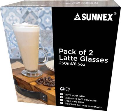 Picture of LATTE GLASS PACK OF 2 250ml 8.5oz
