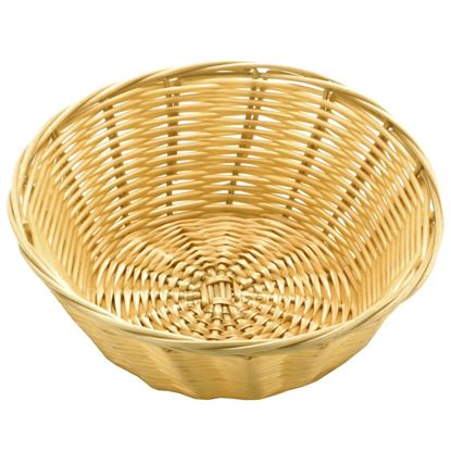 Picture of POLY RATTAN BASKET ROUND 21.5 CM / 8.5"