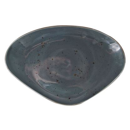 Picture of ORION "ELEMENTS" RUSTIC SHAPED PLATE- SLATE GREY 36X23.5cm
