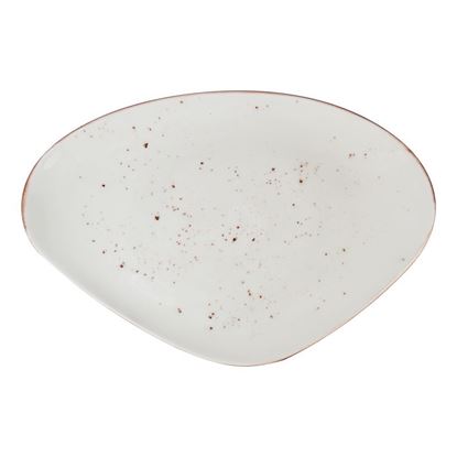 Picture of ORION "ELEMENTS" RUSTIC SHAPED PLATE- SANDSTORM 36X23.5cm