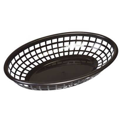 Picture of FAST FOOD BASKET BLACK 23 X 15CM (Pack of 6)