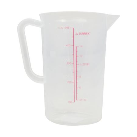 Picture of SUNNEX MEASURING JUG 0.5ltr CLEAR PP PLASTIC